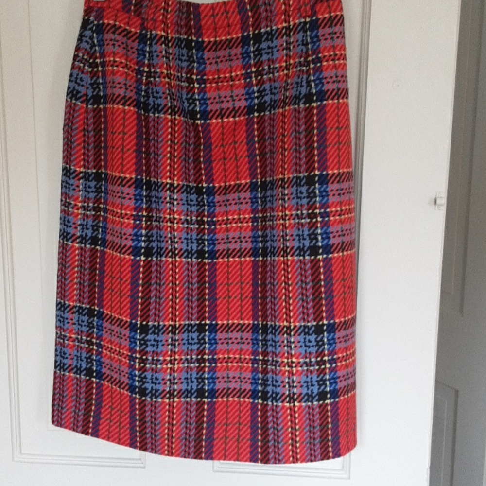 Escada Mondi plaid skirt 36 or 38